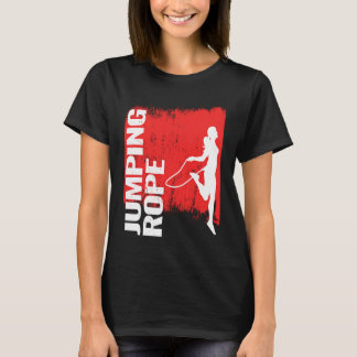 Springseil und Seilspringen für Frauen und springe T-Shirt