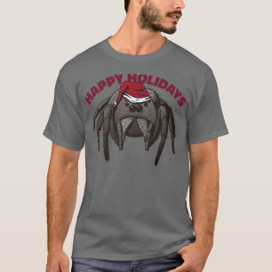 Springspinne, Phidippus regius, Happy Holidays C T-Shirt