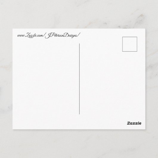 Springspinne Postkarte (Rückseite)