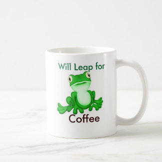 Springt für Kaffee Kaffeetasse