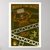 Springt ihnen Fässer Poster (Vorne)