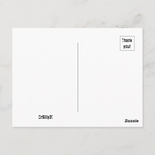 Springt vor Freude! Postkarte (Rückseite)