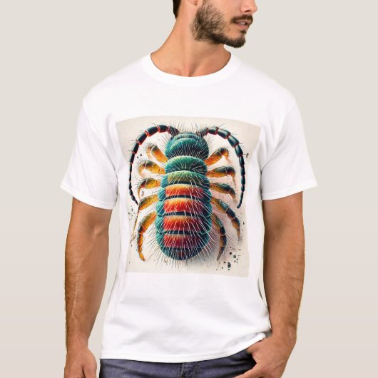 Springtail insect 120924IREF251 - Watercolor T-Shirt (Vorderseite)