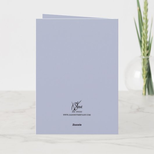 Springtide Warblers Dankeskarte (Rückseite)