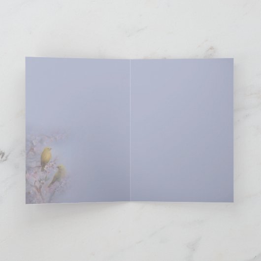 Springtide Warblers Dankeskarte (Innenseite)