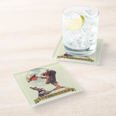 Springtime, 1935 Junge mit Hase Glasuntersetzer (Schrägansicht)