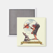 Springtime, 1935 Junge mit Hase Magnet (Vorderseite/Rückseite)