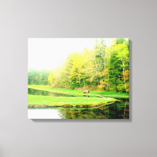 Springtime an der Otis-Bucht gepackte Leinwand (Vorderseite)