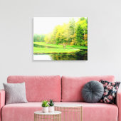 Springtime an der Otis-Bucht gepackte Leinwand (Insitu (Wohnzimmer))