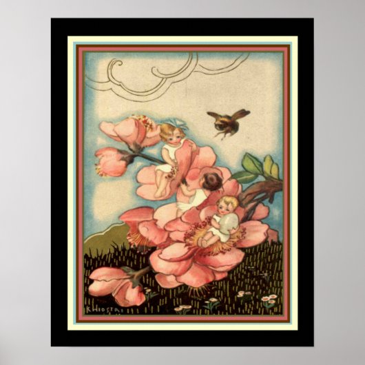"Springtime" Art Deco Print Ca. 1922-16x20 Poster (Vorne)