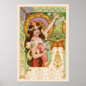 Springtime Art Nouveau Poster (Vorne)