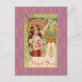 Springtime Art Nouveau Postkarte (Vorderseite)