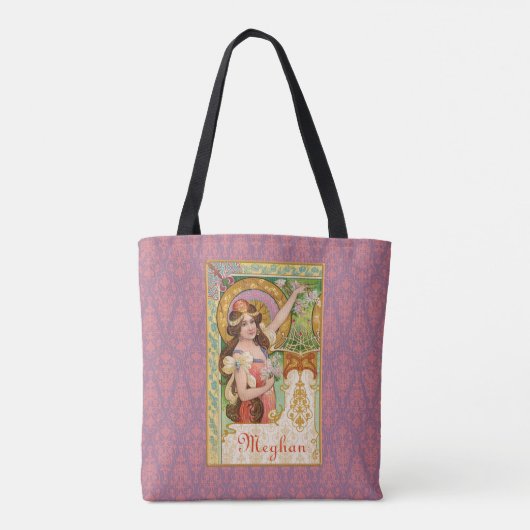 Springtime Art Nouveau Tasche (Rückseite)