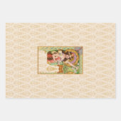 Springtime Art Nouveau Wrapping Paper Sheets Geschenkpapier Set (Vorderseite)
