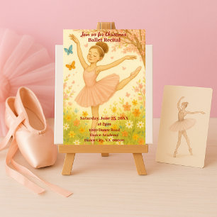 Springtime Ballet Dreams Tanz Erwägung Einladung