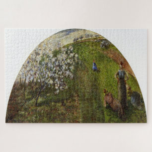 Springtime, Bauern in einem Feld (1882) von Pissar Puzzle