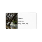 Springtime beim Finley River Address Label Adressaufkleber (Vorne)