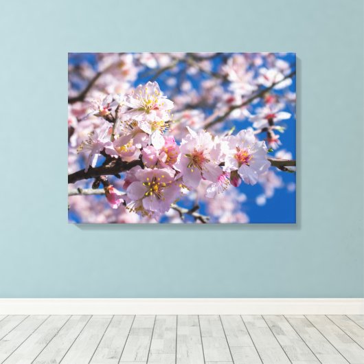 Springtime blüht leinwanddruck (Insitu (Holzboden))