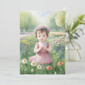 Springtime-Blume Dankeskarte (Stehend Vorderseite)