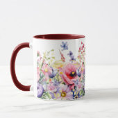 Springtime-Blume fügen dem Namensgeschenk-Kaffee h Tasse (Links)