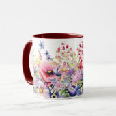 Springtime-Blume fügen dem Namensgeschenk-Kaffee h Tasse (Vorderseite Links)