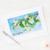 Springtime (Blume von Apfeln) Rechteckiger Aufkleber (Umschlag)