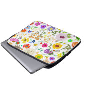 Springtime Blumenharmonie Laptopschutzhülle (Vorne Knopf)
