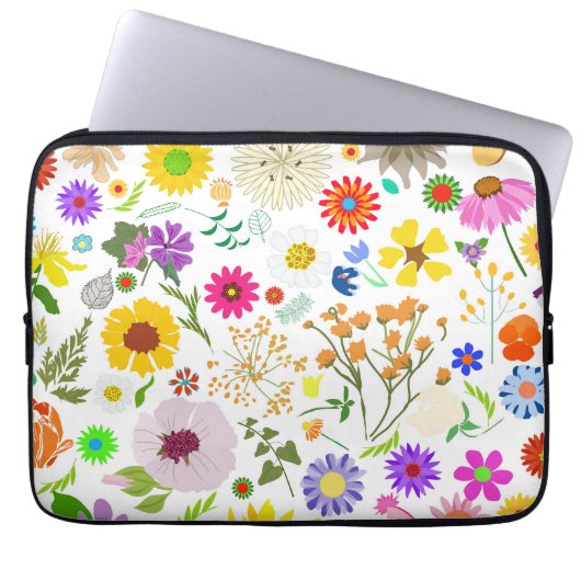 Springtime Blumenharmonie Laptopschutzhülle (Vorderseite)