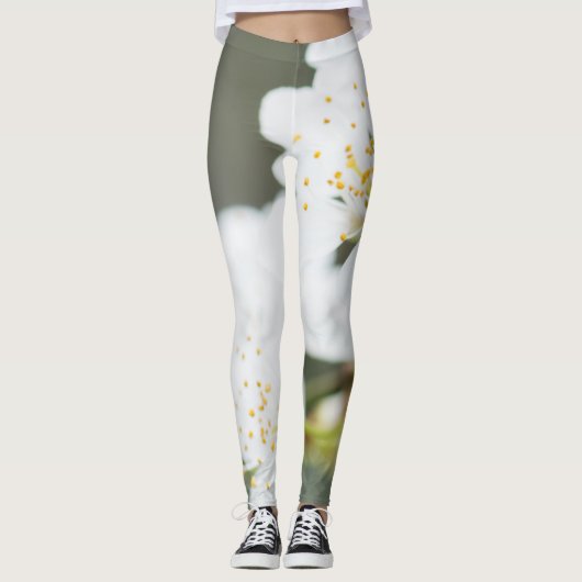 Springtime-Blüte Leggings (Vorderseite)