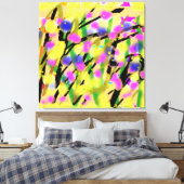 Springtime-Blüten Leinwanddruck (Insitu (Schlafzimmer))