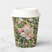 Springtime-Blüten - Papiercup Pappbecher (Vorderseite)