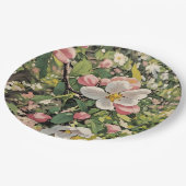 Springtime-Blüten - PapierTeller (Schrägansicht)