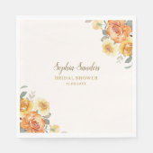 Springtime Bridal Shower Featuring Orange Blossoms Serviette (Vorderseite)