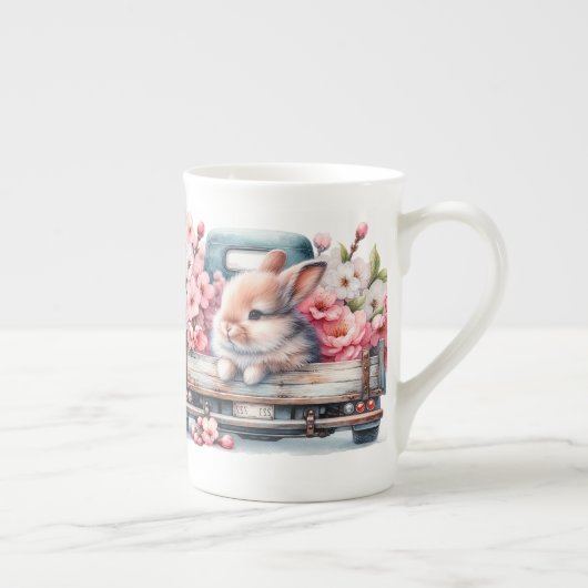 "Springtime Bunnies" Knochen-China Spezielle Tasse (Rechts)