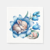 "Springtime Bunnies Paper Napkin" Serviette (Vorderseite)