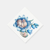 "Springtime Bunnies Paper Napkin" Serviette (Ecke)
