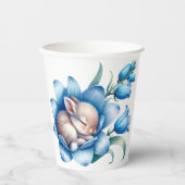 Springtime Bunnies Papiertasse Pappbecher (Vorderseite)