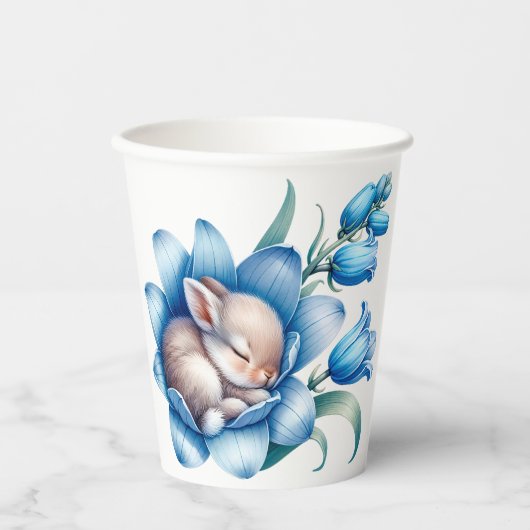 Springtime Bunnies Papiertasse Pappbecher (Vorderseite)