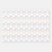 Springtime Bunnies - Pastel, Kirschblossom, Minze Geschenkpapier Set (Vorderseite)