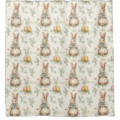 Springtime Bunny Bliss Duschvorhang (Vorderseite)