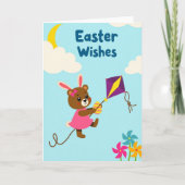 Springtime Bunny Easter Card Karte (Vorderseite)