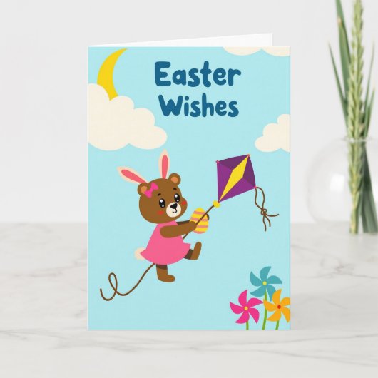 Springtime Bunny Easter Card Karte (Vorderseite)