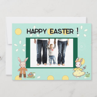 Springtime Bunny Joy Card Feiertagskarte