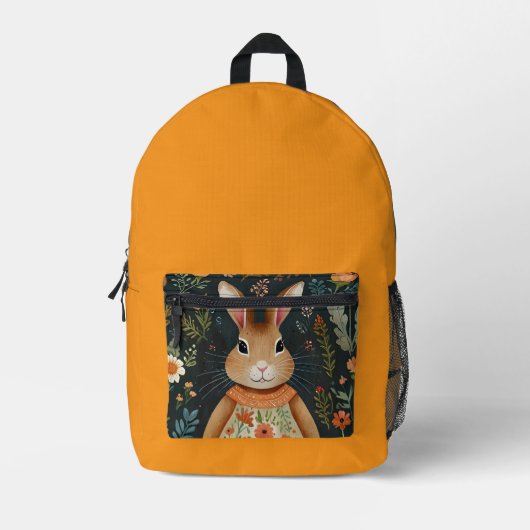 Springtime Bunny Magic Bedruckter Rucksack (Vorderseite)