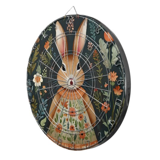 Springtime Bunny Magic Dart Board Dartscheibe (Vorderseite rechts)