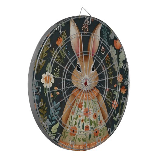 Springtime Bunny Magic Dart Board Dartscheibe (Vorderseite Links)