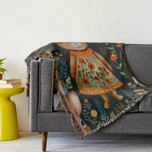 Springtime Bunny Magic  Decke