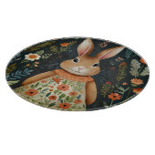 Springtime Bunny Magic Glass Cutting Board Schneidebrett (Ecke)