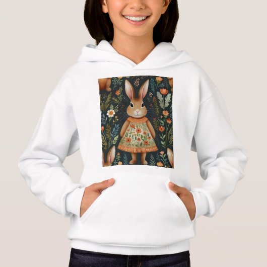 Springtime Bunny Magic Hoodie (Vorderseite)