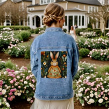 Springtime Bunny Magic Jean Jacket